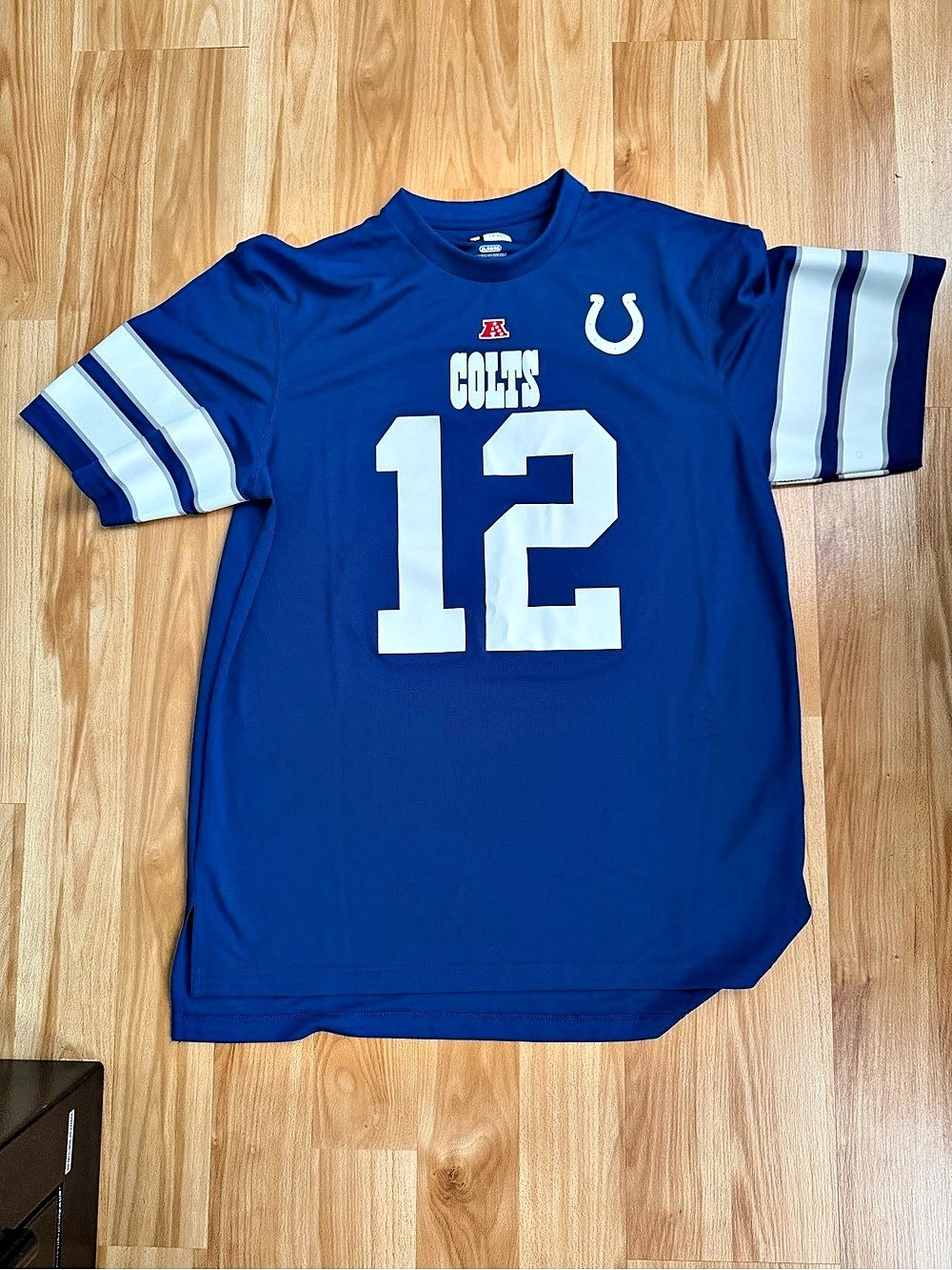 Team Apparel Indianapolis Colts #12 Luck Blue & White XL Jersey